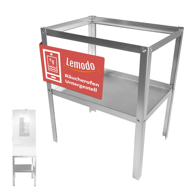 Untergestell für Räucherofen Stahl 41,5x29,5x50 cm, Tisch für Kalträucherofen Untergestell für Räucherofen Stahl 41,5x29,5x50 cm, Tisch für Kalträucherofen